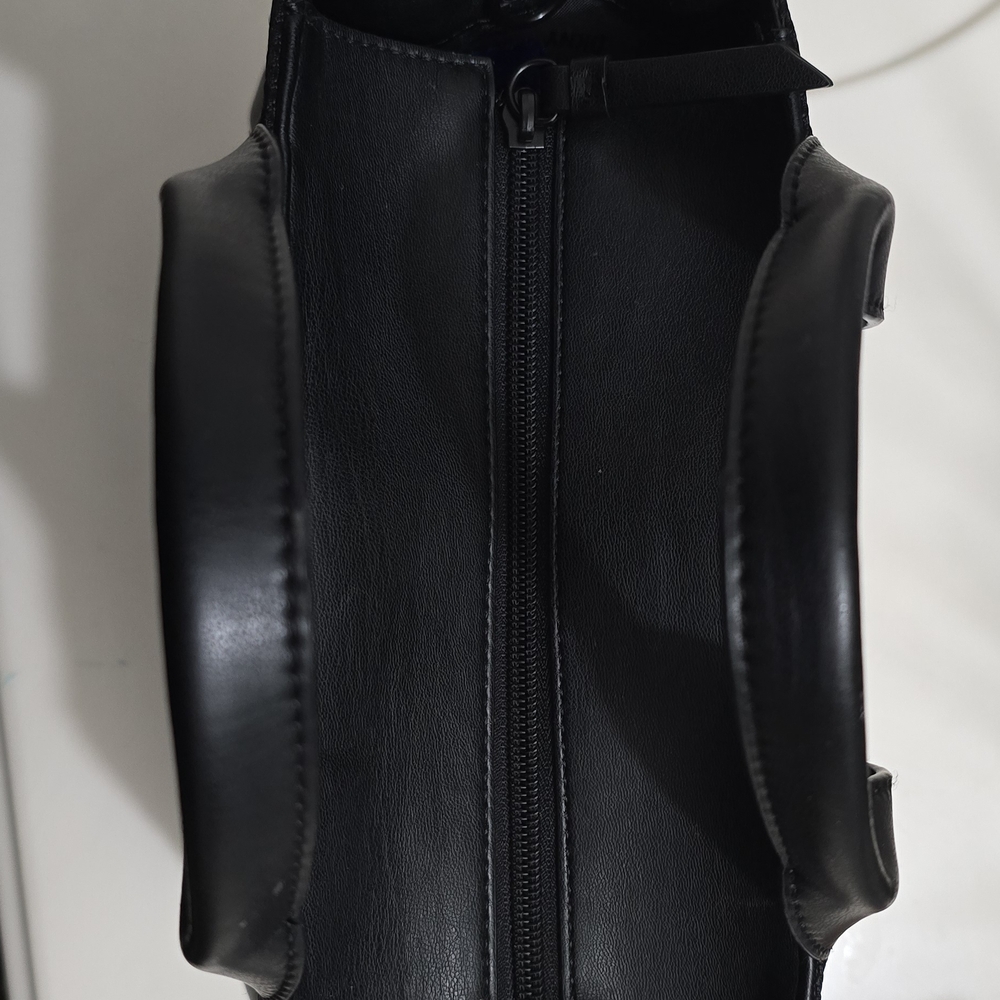 DKNY Black Briefcase with Sleek Structured Design